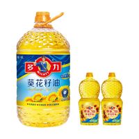 MIGHTY 多力 葵花籽油4L和黄金三益238mL*2瓶压榨食用油新老包装随机