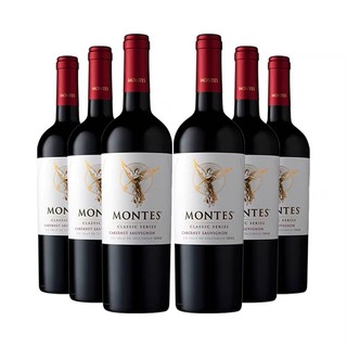 MONTES 蒙特斯 天使系列 干红葡萄酒 750ml*6瓶 整箱装