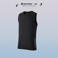 HLA海澜之家背心男24新SPORTSDAY马术运动男夏HNTDW2W008A 黑色15 170/88A M100~130斤