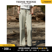 TEENIE WEENIE TeenieWeenie小熊2023夏季新款高腰阔腿卫裤运动裤舒适长裤子女