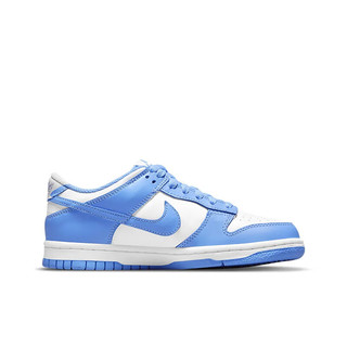 NIKE耐克DUNK LOW(GS)春夏中大童运动鞋女鞋 白蓝 38.5 