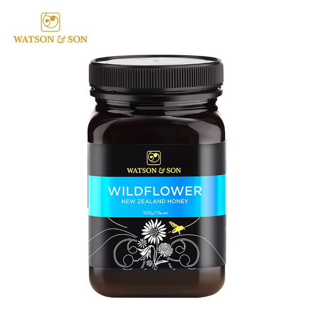 WATSON & SON 沃森麦卢卡蜂蜜 WatsonSon沃森野地花蜂蜜500g新西兰原装进口纯净天然多花百花蜜