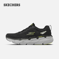 SKECHERS 斯凯奇 男鞋轻便舒适运动鞋缓震跑步鞋软底休闲运动鞋 黑色/柠檬色 43