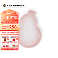 LE CREUSET 酷彩 圣诞节雪人甜品碟 19厘米雪人甜品碟贝壳粉 19cm