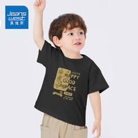 PLUS会员：JEANSWEST 真维斯 儿童纯棉短袖T恤