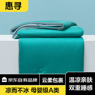 惠寻 京东自有品牌 绵绵冰空调被 夏凉被子被芯 双人200*230cm 薄荷绿