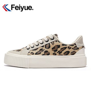 百亿补贴：Feiyue. 飞跃 Feiyue/飞跃帆布鞋2023夏季新款豹纹时尚休闲鞋街拍板鞋潮897