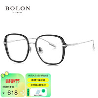 BOLON 暴龙 眼镜大框β钛光学镜女近视眼镜框男轻 BH6008B15