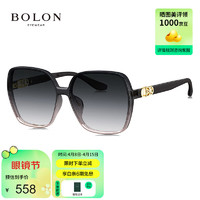 BOLON 暴龙 眼镜24年修颜大框偏光太阳镜开车防紫外线墨镜女潮 BL5082C11