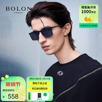 BOLON 暴龙 眼镜2024年方形大框偏光太阳镜防晒驾驶钓鱼墨镜男潮 BL8117D11 D11-暗黑水银(偏光)