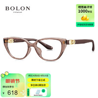 BOLON 暴龙 眼镜杨紫同款猫眼小框光学镜可配度数近视眼镜框男女 BH5019B20