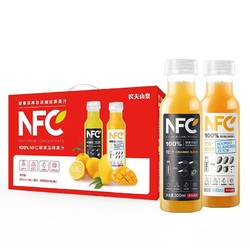 NONGFU SPRING 农夫山泉 100%NFC果汁300ml*12瓶（橙汁*6+芒果汁*6）