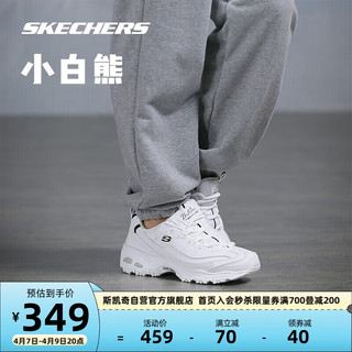 SKECHERS 斯凯奇 D'Lites 女子休闲运动鞋 11931/WBK 白色/黑色 36