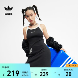adidas 阿迪達斯 運動無袖連衣裙女裝adidas阿迪達斯官方outlets三葉草IU4841
