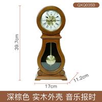 SEIKO 精工 日本精工时钟实木钟表整点音乐报时欧式大气客厅钟摆大挂钟