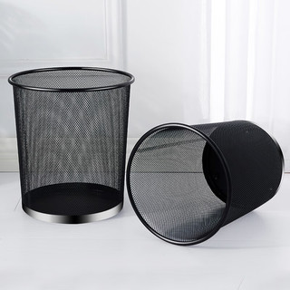 ESIKIN【3个装】铁网垃圾桶垃圾篓金属卫生清洁桶办公无盖纸篓