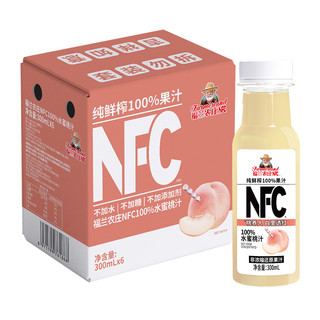 NFC100%水蜜桃汁300ML×6