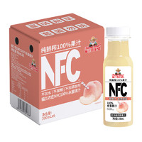 88VIP：福兰农庄 NFC100%水蜜桃汁300ML×6