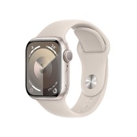 百亿补贴：Apple 苹果 Watch S9 GPS 铝金属表壳+运动型表带45mm 星光色