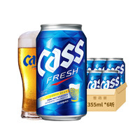 CASS 凯狮 韩国啤酒  听装355ml*24瓶