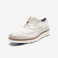 PLUS会员：COLE HAAN 歌涵 男士真皮缓震休闲鞋 灰色-C35429(瘦脚建议拍小半码)