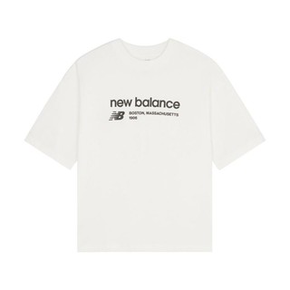 new balance NB官方正品女款字母圆领简约百搭短袖休闲T恤 WT33534