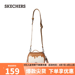 SKECHERS 斯凯奇 时尚斜挎包单肩包男女同款潮流百搭包L223U089 SKX AOP 卡其/032B