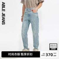 ABLE JEANS 欧帛牛仔 24夏季新款男装裤子天缥蓝牛仔裤男