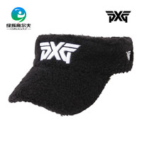 PXG 韩国进口PXG高尔夫球帽女士冬帽羊羔毛冬季无顶帽不可调节PXG潮帽