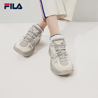 FILA 斐乐 官方女鞋SOFIA 3摩登运动鞋2024春新款鱼刺鞋3代休闲鞋 银灰色/微白-38