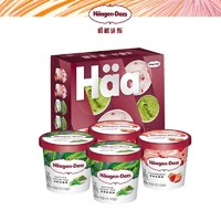 Haagen-Dazs 哈根达斯 进口冰淇淋81g*4香草草莓抹茶比利时巧克力礼盒装冰淇淋