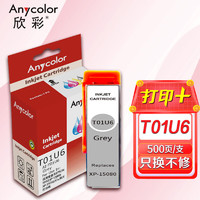 Anycolor 欣彩 AI-T01U6墨盒 灰色01U 适用爱普生EPSON T01U XP-15080 XP-15010 A3+照片打印机