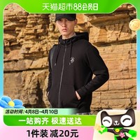 88VIP：PELLIOT 伯希和 卫衣男秋季连帽抓绒衣百搭宽松休闲运动服开衫加绒长袖外套