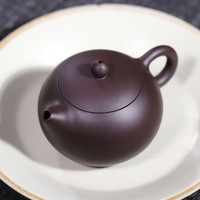 jiyang 吉羊 宜兴紫砂壶纯手工茶壶功夫茶具套装 百目紫泥卡盖西施壶200ml
