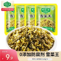 博鸿小菜 雪菜王120g*4包宁波雪里蕻下饭咸菜酱菜腌制小菜不辣不加防腐剂 雪菜王120g*4