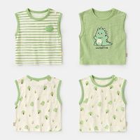 百億補貼：cutepanda's 咔咔熊貓 嬰兒衣服韓版竹節棉背心無袖T恤夏裝男童女寶寶兒童上衣