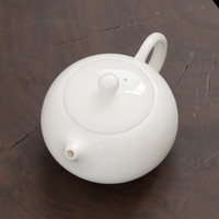 夏至南阁德化白瓷凤鸣壶家用羊脂玉瓷西施壶陶瓷泡茶壶手执单壶功夫茶具 白瓷凤鸣壶 220ml