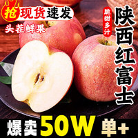 京愿 陕西新鲜红富士苹果脆甜丑苹果时令平果新鲜冰糖心苹果水果生鲜 5斤装（净重4.5-5斤）