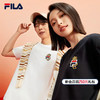 FILA 斐乐 龘龘龙情侣短袖T恤男2024春新款新年休闲红色内搭上衣女