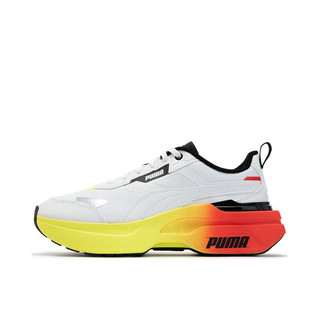 PUMA 彪马 女子复古休闲鞋 KOSMO RIDER 384041 白-明黄色-红色-01 35.5