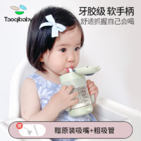 taoqibaby 淘气宝贝 ppsu儿童水杯学饮杯婴儿6个月以上吸管鸭嘴杯喝奶喝水1岁宝宝奶瓶