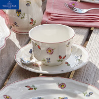 德国唯宝 Villeroy&Boch）小花园系列 进口欧式茶杯碟家用咖啡杯碟 清新精致礼物送情侣闺蜜 早餐杯碟 350ml