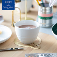 德国唯宝 Villeroy&Boch）我的搭档系列 家用陶瓷餐具  创意盘子 精细瓷马克杯 马克杯 树叶白