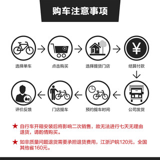 捷安特Fastroad 20铝合金8速童车V刹变速儿童青少年自行车 白月光20×10 适合身高115-135cm