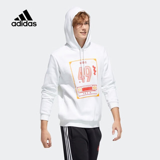 adidas 阿迪达斯 新款Neo卫衣男装春季舒适加绒保暖针织连帽时尚套头衫 H52976