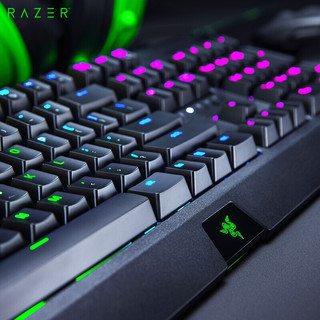 雷蛇（Razer）  黑寡妇蜘蛛 机械键盘 有线键盘 游戏键盘 104键 RGB 电竞 黑色 黑寡妇蜘蛛