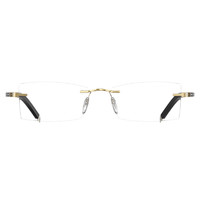 VOSS 芙丝 日本进口简约薄钢系列镜架近视眼镜男款生物钢无框眼镜框V432 01 金色+珠光灰