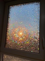 索乐特 过于貌美~防窥窗户贴私厨房窗贴防隐私免胶彩虹膜玻璃贴纸