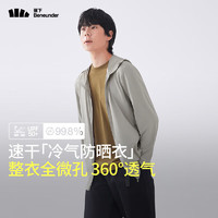 Beneunder 蕉下 男士防晒衣夹克外套夏季新品轻薄透气防紫外线防晒服AS10524 浅咖灰 XL