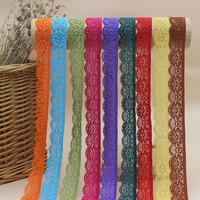 度娅 黑白色蕾丝花边辅料窄装饰彩色裙摆下摆服装领边布手工diy蕾丝条